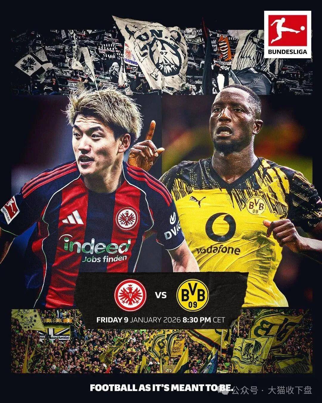 德甲法兰克福vs多特蒙德!西甲赫塔费vs皇家社会!